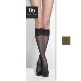 Silky-soft knee-high socks with active toning effect - Green | Doré Doré