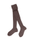 Children's soft cotton ribbed tights - Brown