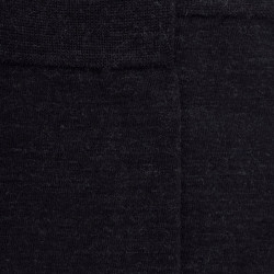 Women's wool and cotton jersey knit knee-high socks - Grey | Doré Doré