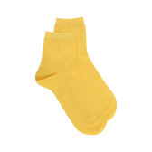 Children's mercerised cotton lisle socks - Yellow | Doré Doré