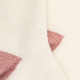 Women's polar wool socks - Ecru & light pink | Doré Doré