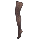 Fancy tights "Eris" with ankle jewelry pattern - Black 20 deniers | Doré Doré