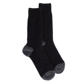 Men's polar wool socks - Black & dark grey | Doré Doré
