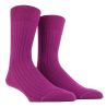 Men's merino wool ribbed socks - Purple