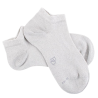 Girl's cotton socks with shiny lurex effect - Glossy grey