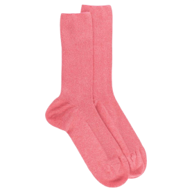 Women's comfort cotton socks with elastic-free edges - Pink | Doré Doré