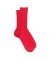 Comfort cotton socks without elasticated top - Redcurrant