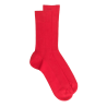 Comfort cotton socks without elasticated top - Redcurrant