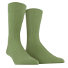 Men's 100% mercerised cotton lisle ribbed socks - Green | Doré Doré