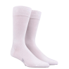 Men's cotton lisle and polyamide jersey knit socks - White