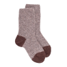 Children's fleece socks - Beige and brown