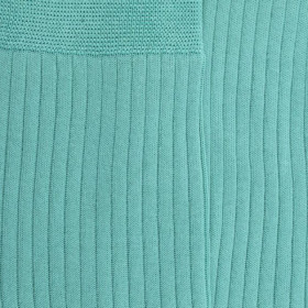 Luxury socks in fine mercerised cotton - Green | Doré Doré