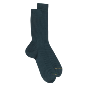 Luxury socks in merinos wool - Dark green | Doré Doré