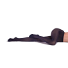 Milleraie tights in cotton and shiny lurex - Noir | Doré Doré