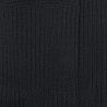 7-pack men's 100% mercerised cotton lisle ribbed socks - Black | Doré Doré