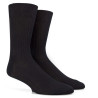 7-pack men's 100% mercerised cotton lisle ribbed socks - Black | Doré Doré