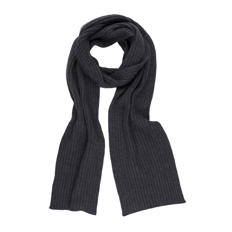 Merino wool, silk and cashmere scarf - Grey | Doré Doré
