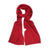 Unisex wool and cashmere plain scarf - Red