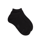 Women's wool and cashmere sneaker socks - Black | Doré Doré