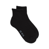 Men's sport sneaker socks with terry sole  - Black | Doré Doré