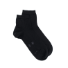 Men's cotton lisle and polyamide sneaker socks - Black | Doré Doré