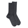 Men's comfort cotton socks with elastic-free edges - Grey