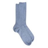 Men's comfort cotton socks with elastic-free edges - Navy blue | Doré Doré