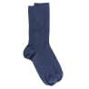 Men's comfort cotton socks with elastic-free edges - Blue