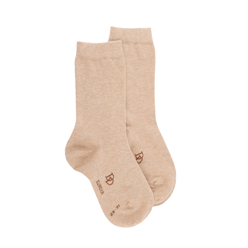 Kids' egyptian cotton socks - Beige Sand | Doré Doré