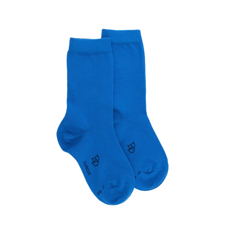 Children's egyptian cotton socks - Cosmos blue | Doré Doré