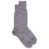 Men's wool and cotton jersey knit socks - Grey