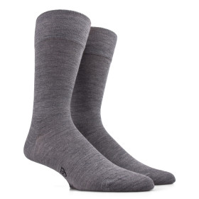 Men's wool and cotton jersey knit socks - Grey | Doré Doré