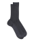Comfort cotton socks without elasticated top - Dark grey