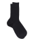 Men's 100% mercerised cotton lisle ribbed socks - Dark blue