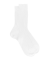 Men's 100% mercerised cotton lisle ribbed socks - White