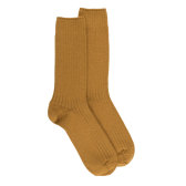 Thick ribbed merino wool socks - Safran | Doré Doré