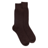 Men's wool and cashmere socks - Chocolate brown