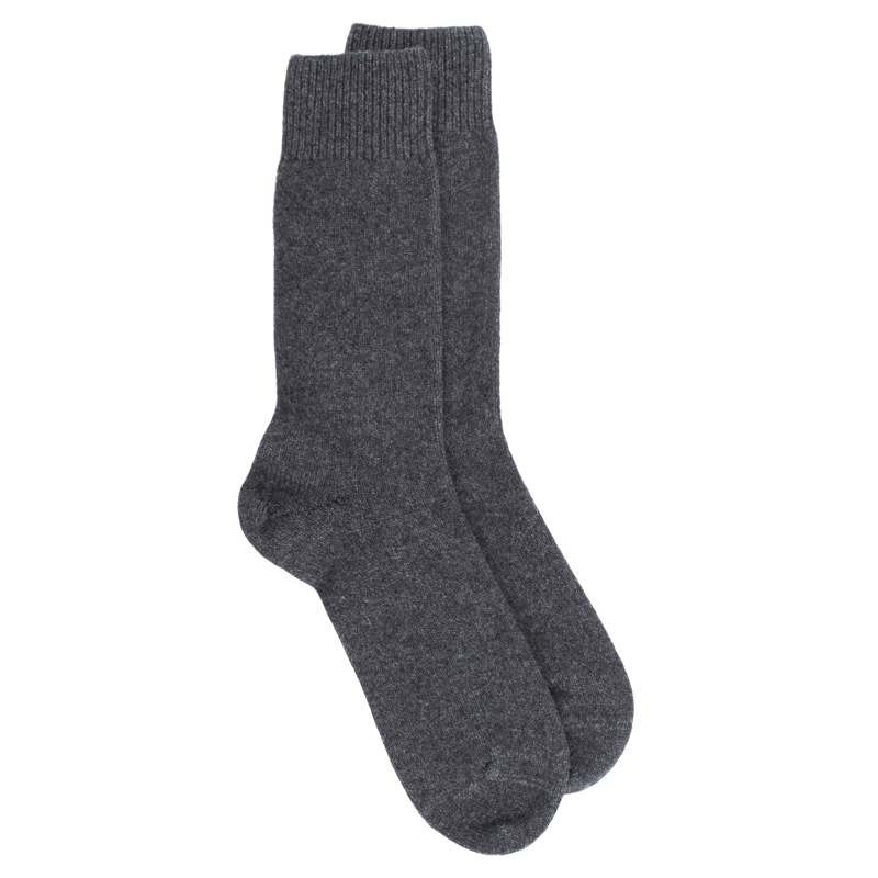 Men's wool and cashmere socks - Dark grey | Doré Doré