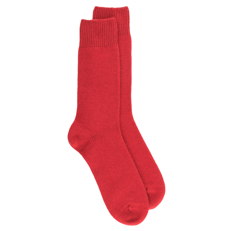 Men's wool and cashmere socks - Red | Doré Doré