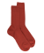 Men's merino wool ribbed socks - Henné