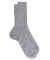 Men's merino wool ribbed socks - Oxford grey