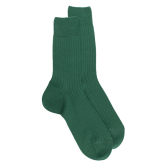 Men's merino wool ribbed socks - Green | Doré Doré