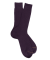 Men's luxury fine merino wool ribbed socks - Purple