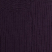 Men's luxury fine merino wool ribbed socks - Purple
