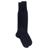Men's cotton lisle jersey knit knee-high socks - Blue
