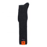 Men's thick merino wool ribbed knee-high socks - Dark grey | Doré Doré