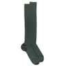 Men's merino wool ribbed knee-high socks - Khaki
