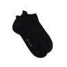 Men's sport sneaker socks in cotton with terry sole - Black