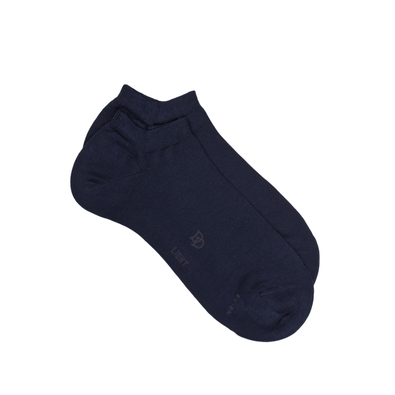 Men's Egyptian cotton sneaker socks - Navy blue | Doré Doré