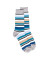 Men's socks in cotton - Multicolour stripes - Grey background